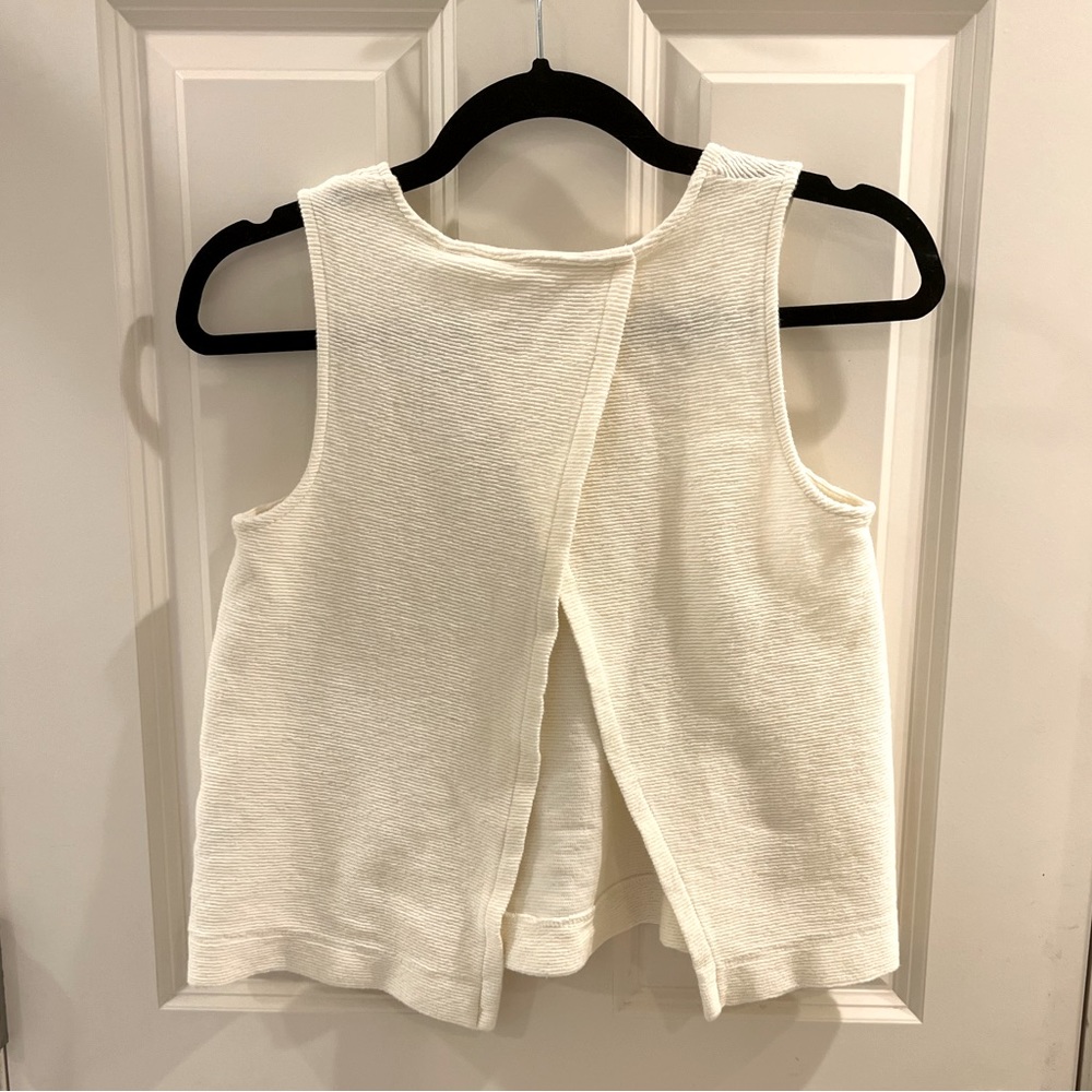 Madewell Texture & Thread Split-Back Shell Top. Size XS. - Picture 7 of 11